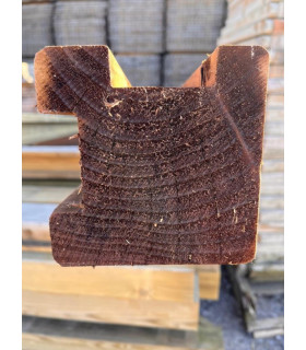 Gleufpalen voor hoek