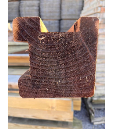 Gleufpalen voor hoek