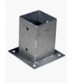 Pieds galvanisés carrés pour fixation sur béton