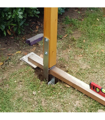 Support de poteau en H à enfoncer