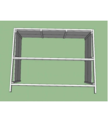 Bouwpakket voor weideschuilplaats - 3 x 4,5m - Demonterrbaar