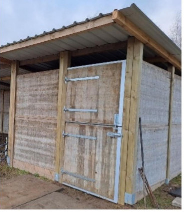 Kit abri  6x3m  + box fermé 3x3m