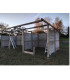 Combinatie schuilstal 6x3m plus stal 3x3m als bouwpakket