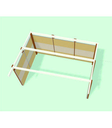 Kit bois pour abri de prairie 4.5m x 3m