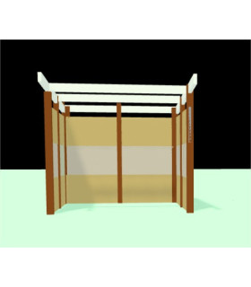 Kit base abri cheval 2.5x2.5m