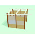 Kit base abri cheval 2.5x2.5m