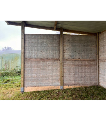 Abri de prairie en bois 3m x 4,50m