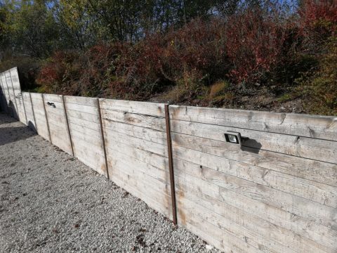 Palissade de remblai