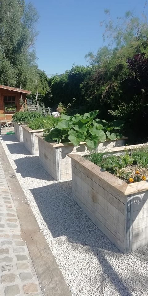 Bacs potagers en panneaux de coffrage