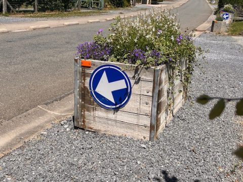 Bac à fleurs communal